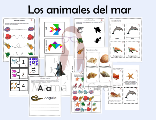 Los animales del mar